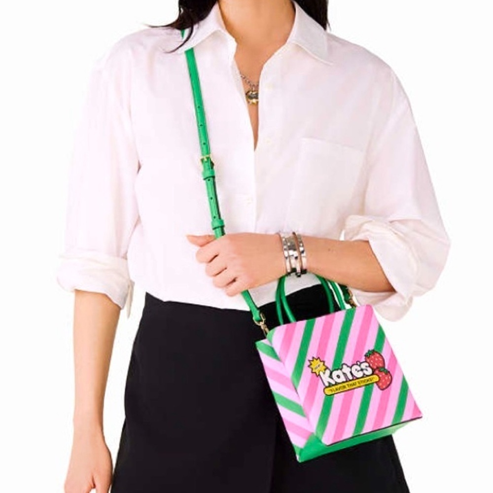 NWT Kate Spade Candy Treat Yourself Mini Tote KK171 Pink Multi Color